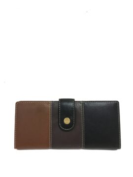 Brown multi leather wallet